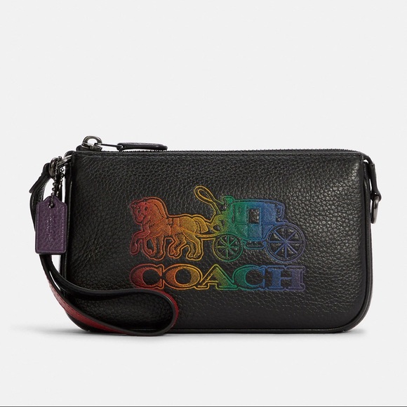 ♥ Coach Rainbow Nolita 19 with Horse and Carriage ♥ Pride - Picture 1 of 10